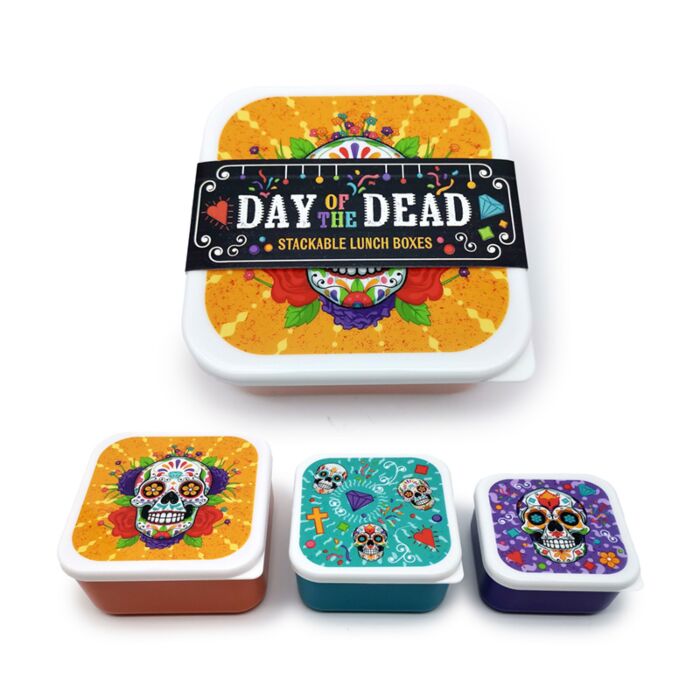 Pudełko na lunch, zestaw 3 (M/L/XL) - Day of the Dead