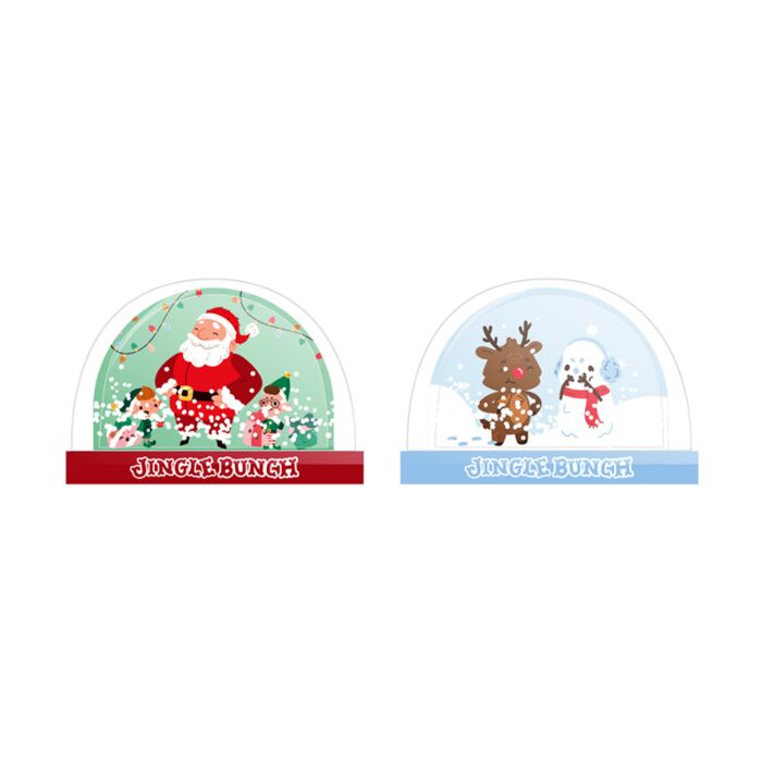 Kula śnieżna -Mikołaj z elfami, Bałwanek z Reniferem - Christmas Jingle Bunch Christmas