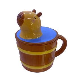 Kubek ceramiczny z przykrywką - Kapibara