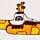 Ręcznik podróżny skompresowany mały - The Beatles Yellow Submarine